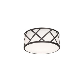 Buy black-with-black-steel-glass Haven Outdoor (Damp) Flush Mount Ceiling Light by AFX Lighting