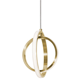 Buy satin-brass Lock Outdoor (Damp) Pendant by AFX Lighting