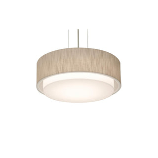 Buy satin-nickel-with-jute-lumafuse-glass-and-natural-cream-shade Sanibel Outdoor (Damp) Pendant by AFX Lighting
