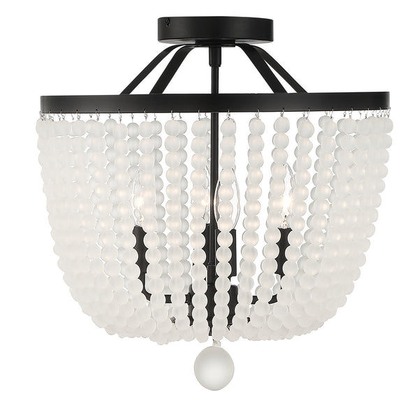 Rylee Outdoor (Damp) Semi-Flush Mount Ceiling Light by Crystorama