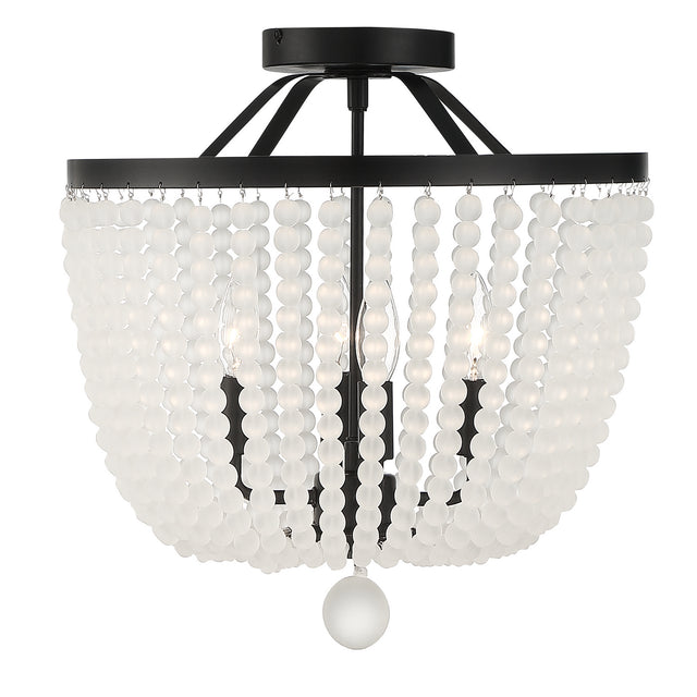 Rylee Outdoor (Damp) Semi-Flush Mount Ceiling Light by Crystorama
