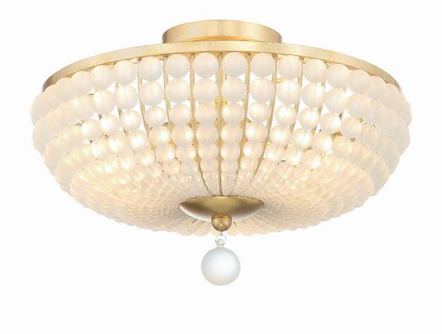Bella Outdoor (Damp) Semi-Flush Mount Ceiling Light by Crystorama