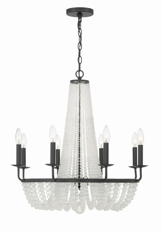 Buy matte-black Bella Outdoor (Damp) Chandelier by Crystorama