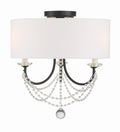 Delilah Outdoor (Damp) Semi-Flush Mount Ceiling Light by Crystorama