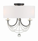 Delilah Outdoor (Damp) Flush Mount Ceiling Light by Crystorama