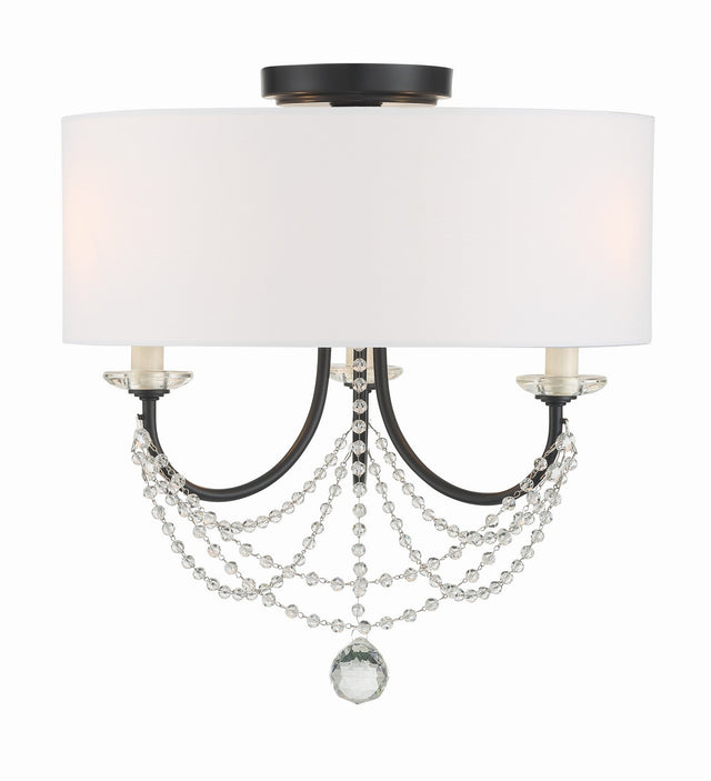 Delilah Outdoor (Damp) Flush Mount Ceiling Light by Crystorama
