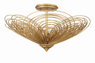 Buy renaissance-gold Doral Outdoor (Damp) Semi-Flush Mount Ceiling Light by Crystorama