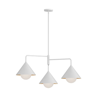 Buy white-opal-glass Remy Chandelier by Alora