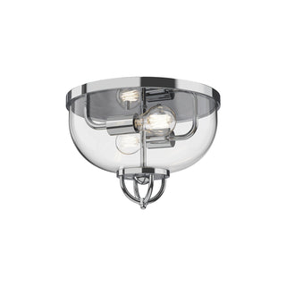 Buy chrome-with-clear-glass-glass-and-clear-shade Lancaster Flush Mount Ceiling Light by Alora