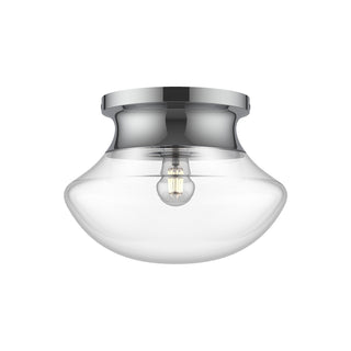 Buy chrome-with-clear-glass-glass-and-clear-shade Marcel Flush Mount Ceiling Light by Alora