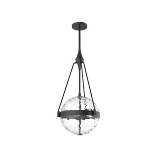 Buy matte-black-clear-water-glass Harmony Pendant by Alora