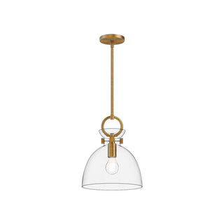 Buy aged-gold-clear-with-clear-glass-glossy-opal-glass-or-smoked-glass-glass-and-clear-shade Waldo Pendant by Alora