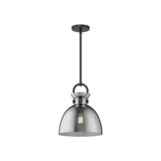 Buy matte-black-smoked-with-clear-glass-glossy-opal-glass-or-smoked-glass-glass-and-smoke-shade Waldo Pendant by Alora