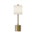 Brushed Gold/Ivory Linen with IL - Ivory Linen (Gold Socket)|IL - Ivory Linen (Silver Socket) Glass and Natural/Cream Shade
