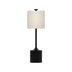 Matte Black/Ivory Linen with IL - Ivory Linen (Gold Socket)|IL - Ivory Linen (Silver Socket) Glass and Natural/Cream Shade