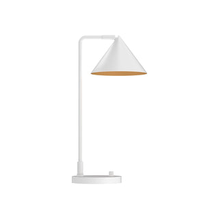 Buy white-and-metal-shade Remy Lamp by Alora