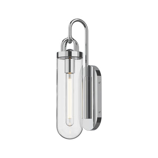 Buy chrome-with-clear-glass-glass-and-clear-shade Lancaster Outdoor (Damp) Sconce by Alora