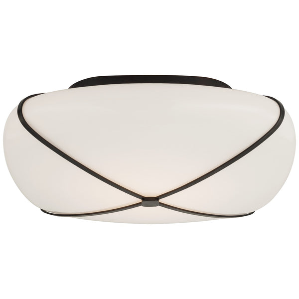 Fondant Outdoor (Damp) Flush Mount Ceiling Light by Visual Comfort Signature