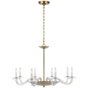 Brigitte Outdoor (Damp) Chandelier by Visual Comfort Signature