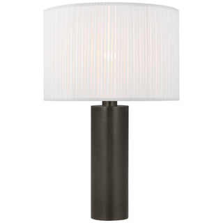 Buy bronze-with-15-x-15-5-x-12-silk-pleat-glass-and-white-shade Sylvie Table Lamp by Visual Comfort Signature