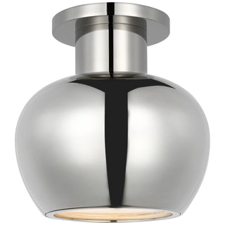 Buy polished-nickel Comtesse Outdoor (Damp) Flush Mount Ceiling Light by Visual Comfort Signature