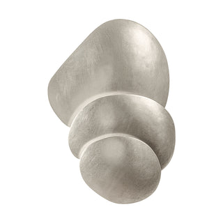 Buy warm-silver-leaf-with-metal-glass Akemi Outdoor (Damp) Wall Sconce by Corbett Lighting