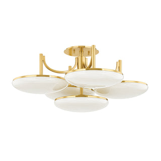 Bregman Outdoor (Damp) Semi Flush Mount Ceiling Light by Hudson Valley