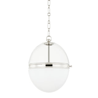 Buy polished-nickel Donnell Outdoor (Damp) Pendant by Hudson Valley