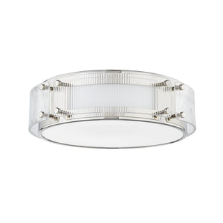 Buy polished-nickel Clifford Outdoor (Damp) Flush Mount Ceiling Light by Hudson Valley