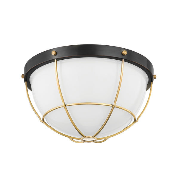 Holkham Outdoor (Damp) Flush Mount Ceiling Light by Hudson Valley
