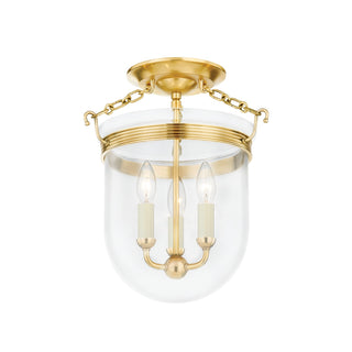 Rousham Outdoor (Damp) Semi-Flush Mount Ceiling Light by Hudson Valley