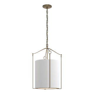 Buy soft-gold-with-natural-anna-shade-sf-glass-and-beige-tan-shade Bow Pendant by Hubbardton Forge