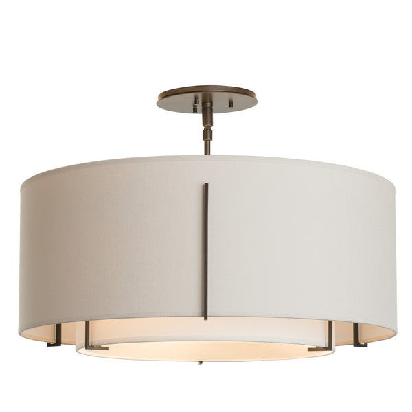 Exos Semi-Flush Mount Ceiling Light by Hubbardton Forge