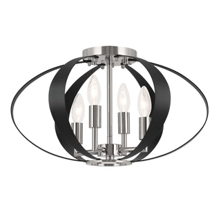 Buy polished-nickel Cecil Flush Mount Light by Kichler