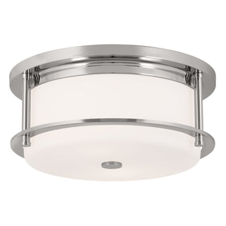 Buy polished-nickel Brit Flush Mount Ceiling Light by Kichler