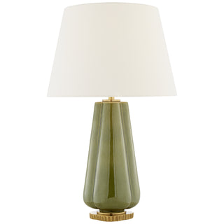 Buy green-porcelain Penelope Table Lamp by Visual Comfort Signature