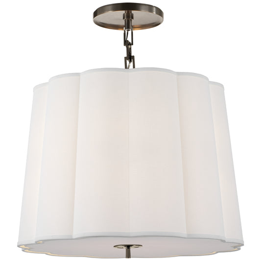 Simple Scallop Hanging Lantern by Visual Comfort Signature