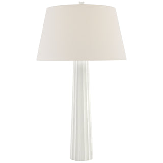 Buy plaster-white Fluted Spire Table Lamp by Visual Comfort Signature