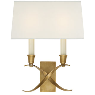 Cross Bouillotte Sconce by Visual Comfort Signature
