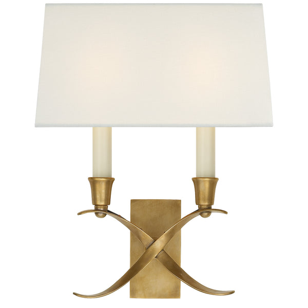 Cross Bouillotte Sconce by Visual Comfort Signature