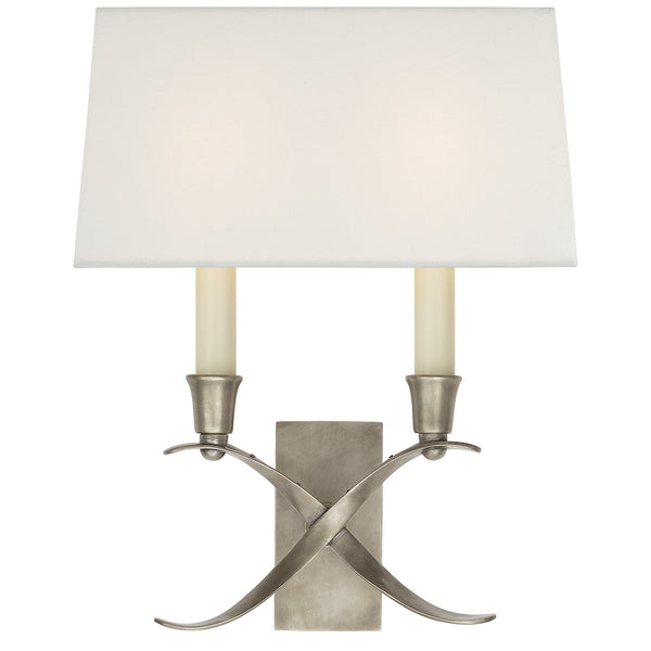 Cross Bouillotte Sconce by Visual Comfort Signature