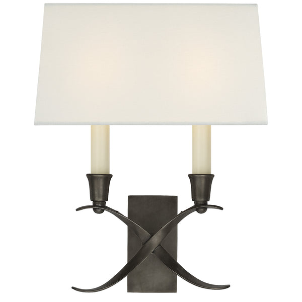 Cross Bouillotte Sconce by Visual Comfort Signature