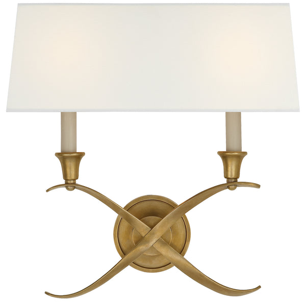 Cross Bouillotte Sconce by Visual Comfort Signature