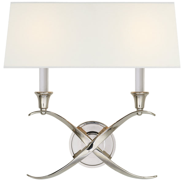 Cross Bouillotte Sconce by Visual Comfort Signature