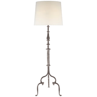 Buy belgian-white-with-14-x-21-x-14-linen-glass-and-white-shade Madeleine Floor Lamp by Visual Comfort Signature