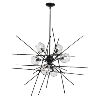 Buy black-with-clear-glass-zm-glass-and-clear-shade Griffin Pendant by Hubbardton Forge