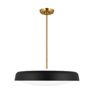 Buy midnight-black Draper Outdoor (Damp) Pendant by Visual Comfort Studio