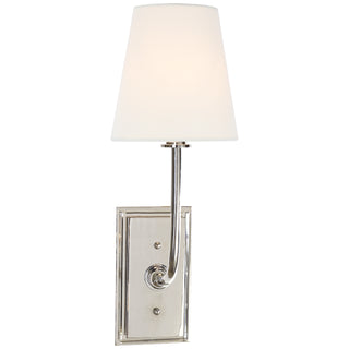 Buy polished-nickel Hulton Sconce by Visual Comfort Signature