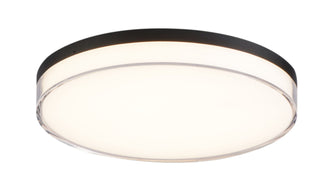 Buy coal-with-clear-glass-and-white-shade Flush Mount Outdoor (Wet) Flush Mount Ceiling Light by Minka-Lavery