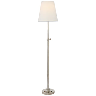 Buy polished-nickel-with-4-x-6-x-6-25-linen-glass-and-white-shade Bryant Lamp by Visual Comfort Signature